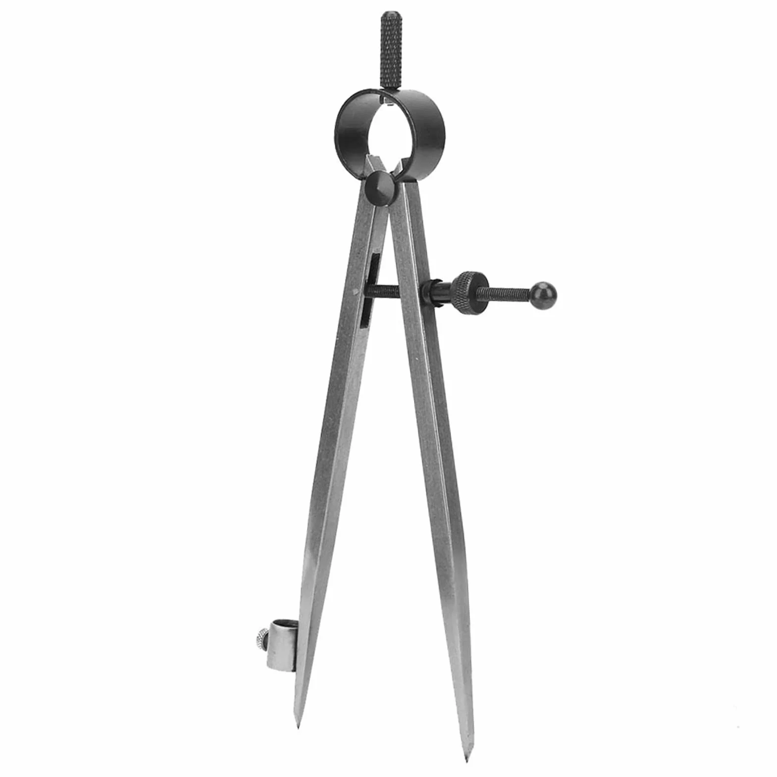 Hyuduo Compás de Dibujo Ajustable 150 mm con Scriber Herramienta de Medición Precisa