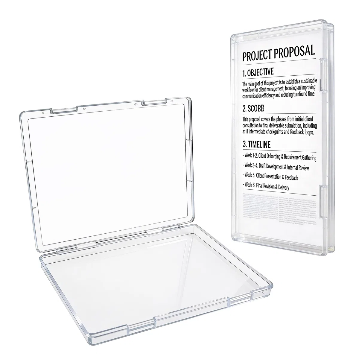 Cajas Transparentes de Plástico A4 2pcs Caja Archivador Plastico Impermeable Archivos de Almacenamiento para Documentos, revistas, álbumes de Recortes