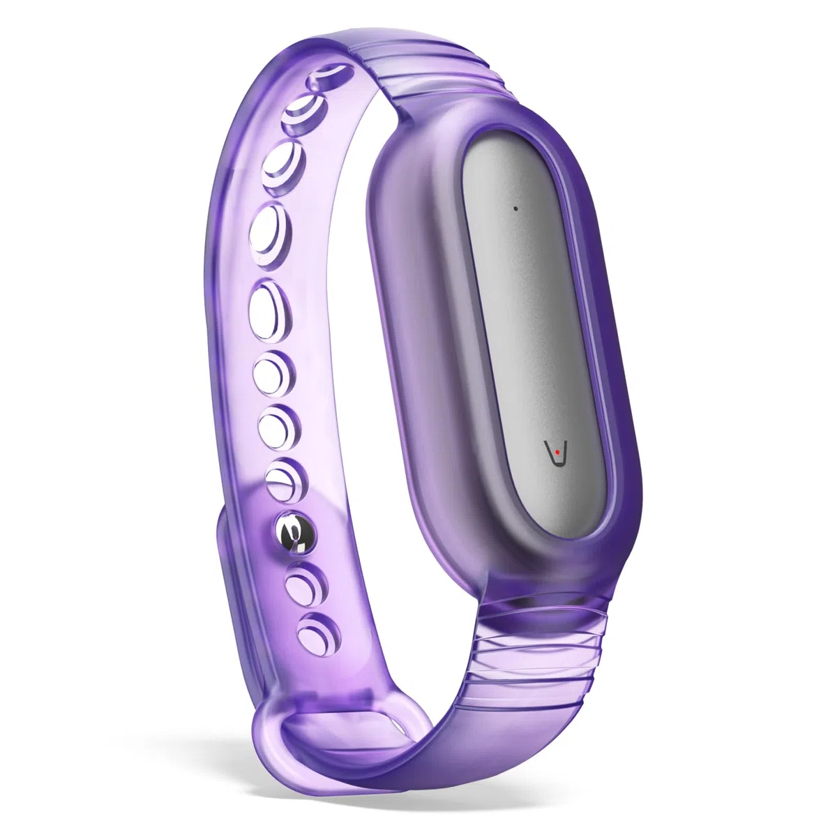Carcasa de TPU para Paid Note Pin Voice Recorder con correa integrada, antigolpes, resistente a los arañazos, a prueba de polvo, ligera y duradera, ideal para el uso diario (morado claro)