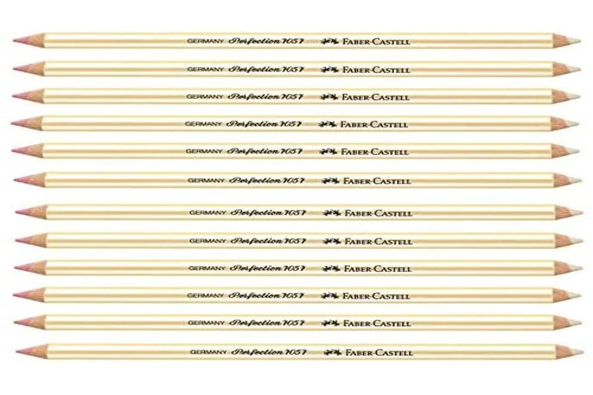Borrar lápiz Perfection, 7057, holzgefasst, RO/WE, VE = 12