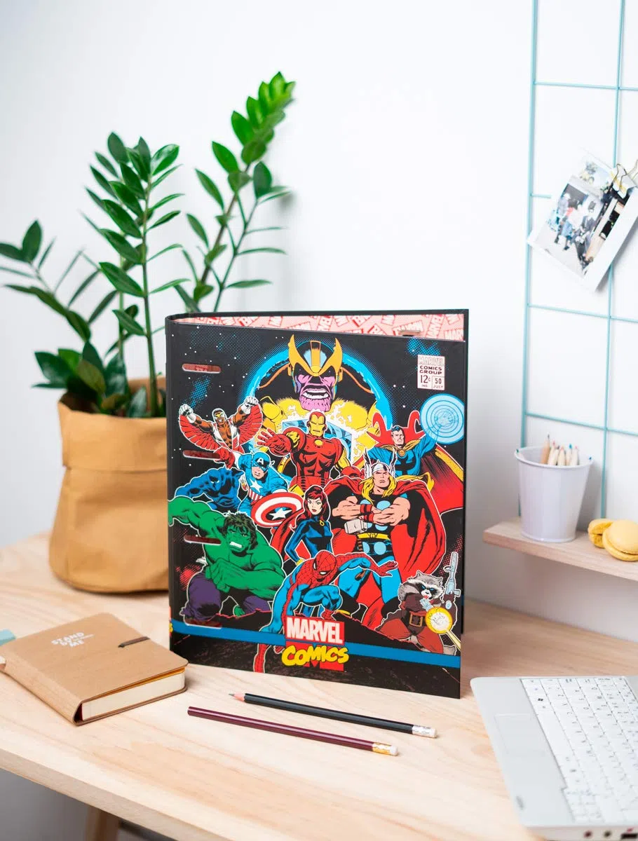 Grupo Erik Carpeblock 4 anillas Marvel comics avengers
