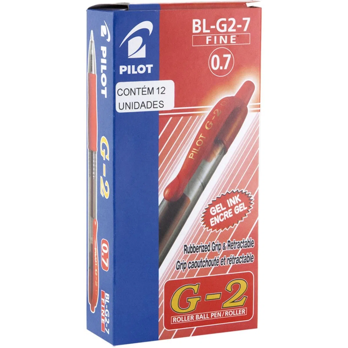 Pilot - G-2 - Bolígrafo Tinta De Gel - Rojo - Punto Medio - (Caja 12 unidades)