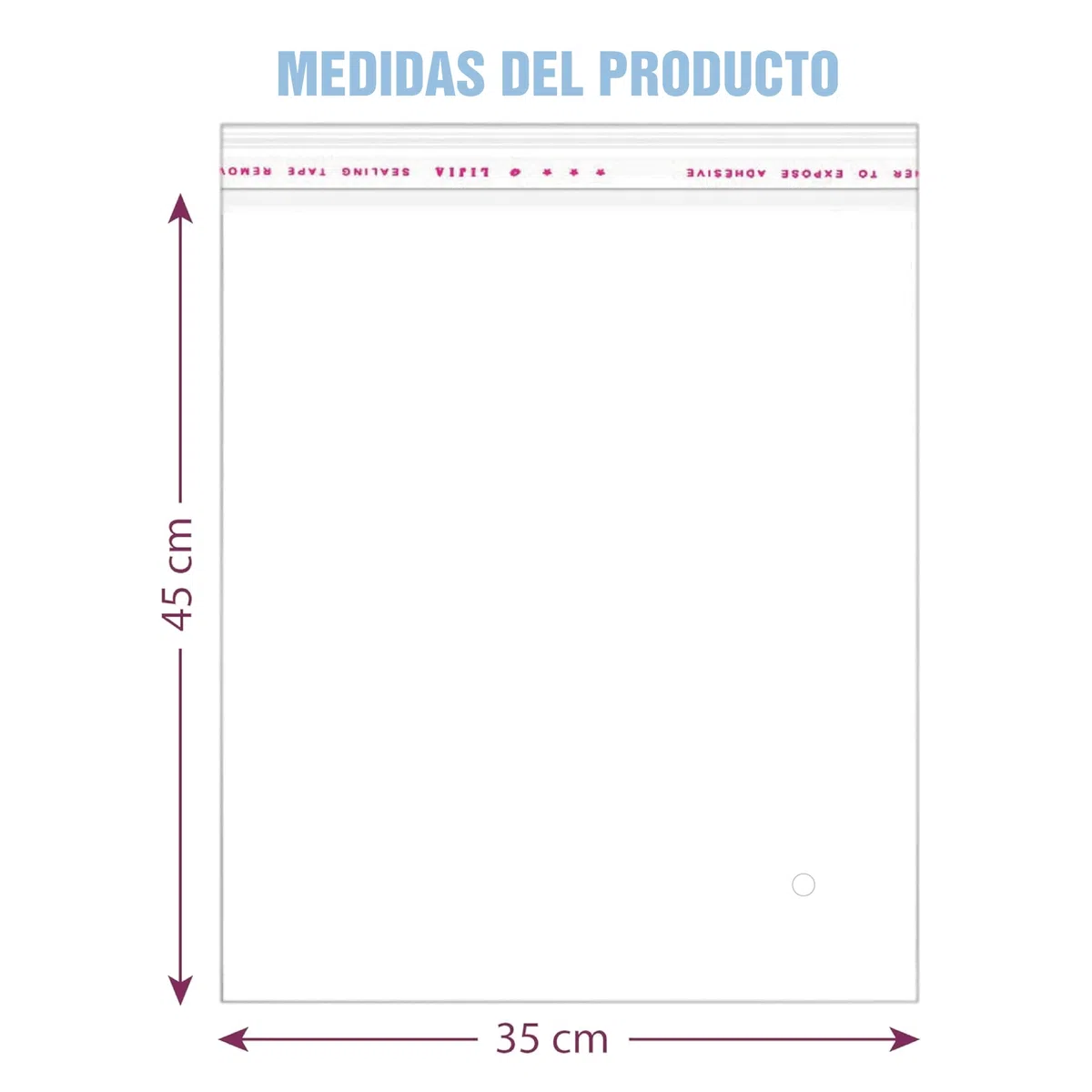 MGE - 100 Bolsas Grandes 35x45 de Celofán Transparente - Bolsas de Plástico con Banda Autodhesiva - Bolsas Transparente Celofán OPP con Cierre Adhesivo para Ropa, Pantalones, Camisetas