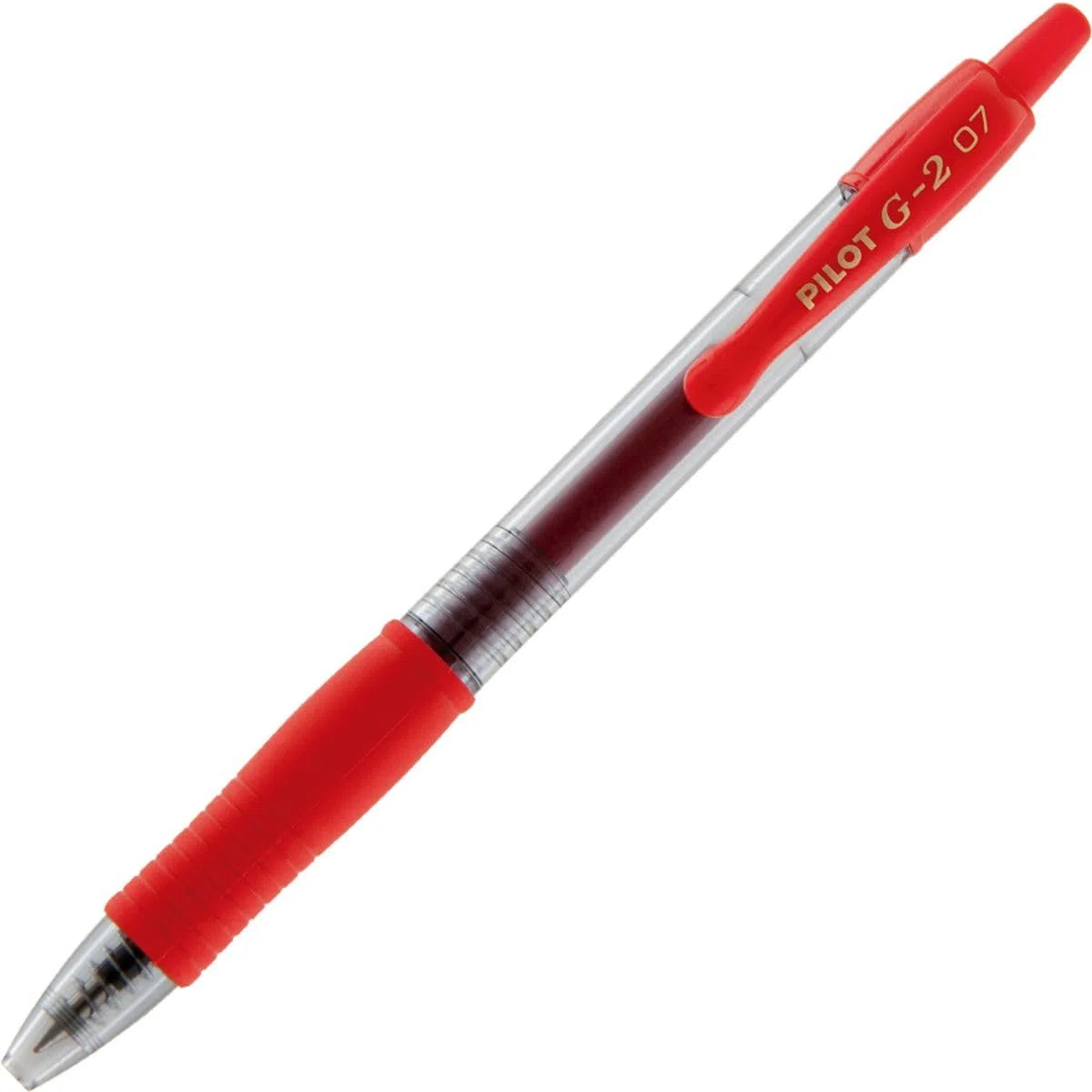 Pilot - G-2 - Bolígrafo Tinta De Gel - Rojo - Punto Medio - (Caja 12 unidades)