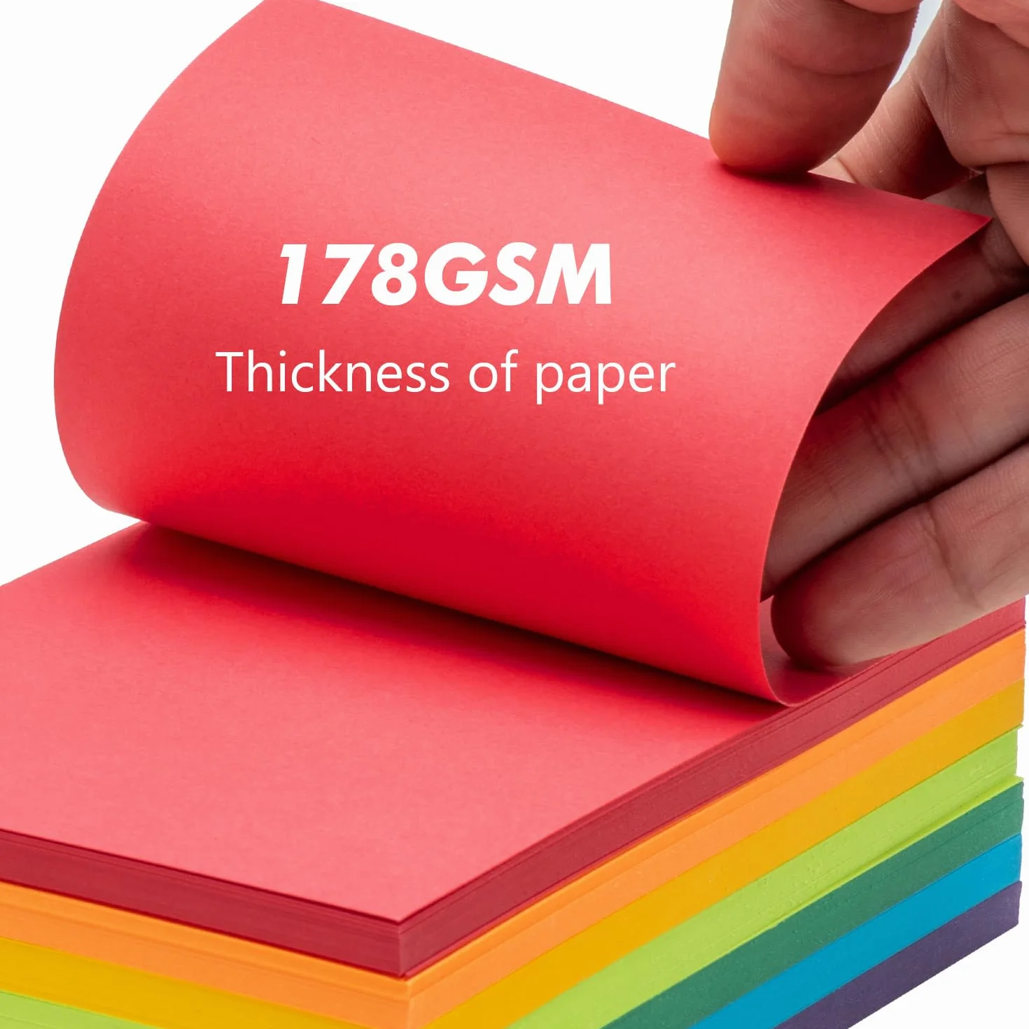 Fichas 210 unidades A6 4x6 pulgadas (10,16 cm x 15,24 cm), tarjetas didácticas, 180 g/m² de gramaje grueso, juego de 7 colores, tarjetas de estudio multicolores para colegios, oficinas y trabajo.
