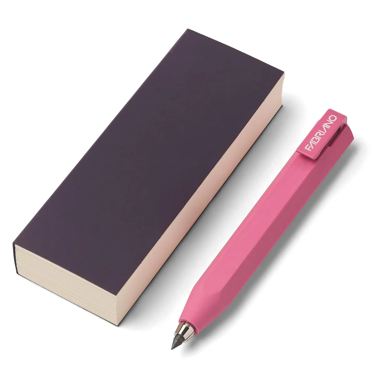 FABRIANO 06803002 - Set de lápices Inspira Shorty con lápiz automático, morado, bloc de notas, bloc de dibujo, set de regalo para estudiantes, artistas y amantes de la escritura