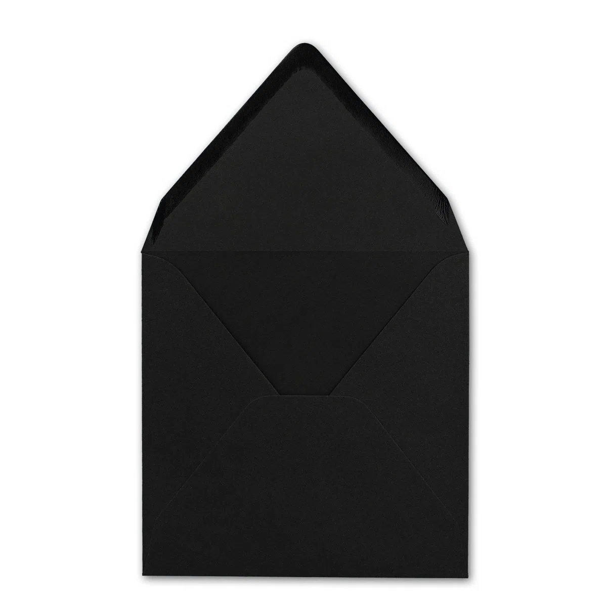 50x Sobres cuadrados en negro - 15,5 x 15,5 cm - sin ventana, con cola húmeda - 110 g/m² - Para tarjetas de invitación a bodas, cumpleaños y más - Serie FarbenFroh
