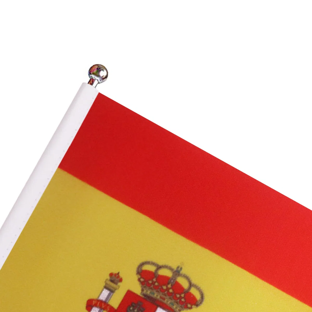 AZ FLAG Bandera de Mesa de Lujo de ESPAÑA 22x15cm en Raso - BANDEROLA de DESPACHO ESPAÑOLA 15 x 22 cm