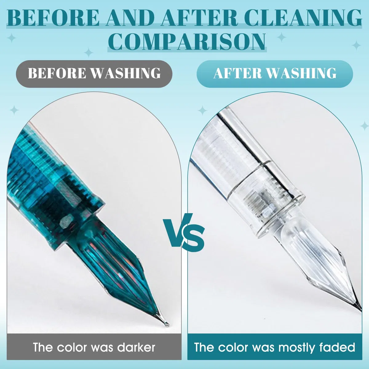 Limpiador Para Pluma Estilográfica, Fountain Pen Cleaning Kit, Limpiador de Plumas Estilográficas, Adecuado para Todo Tipo de Plumas Estilográficas y Plumillas