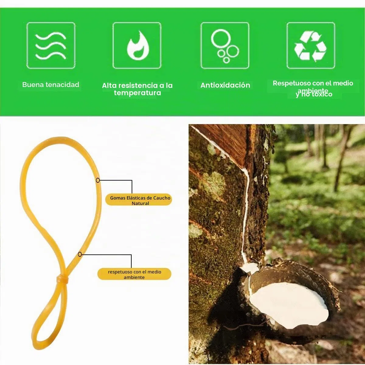 1500 Piezas Gomas Elasticas 450g Gomas para Carpetas Gomas Elásticas Finas Amarillo para Oficina Material Escolar para Hogar Gomas Artesaní Industrial DIY (38 * 1.4mm)