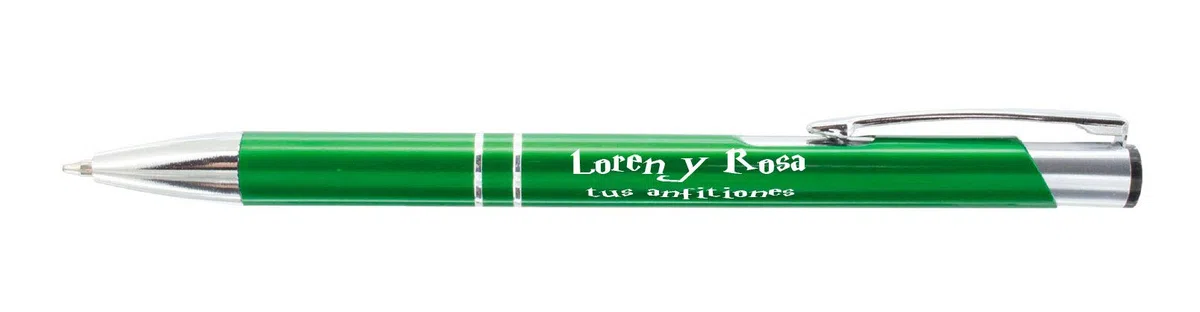 regalo grabado - 15 Bolígrafos Personalizados Metálicos | Grabado de Texto 2 Líneas o Logo | Regalo para Invitados Boda, Comunión, Bautizo, Cumpleaños y Eventos |Bolígrafos Empresas | Unidades (15)