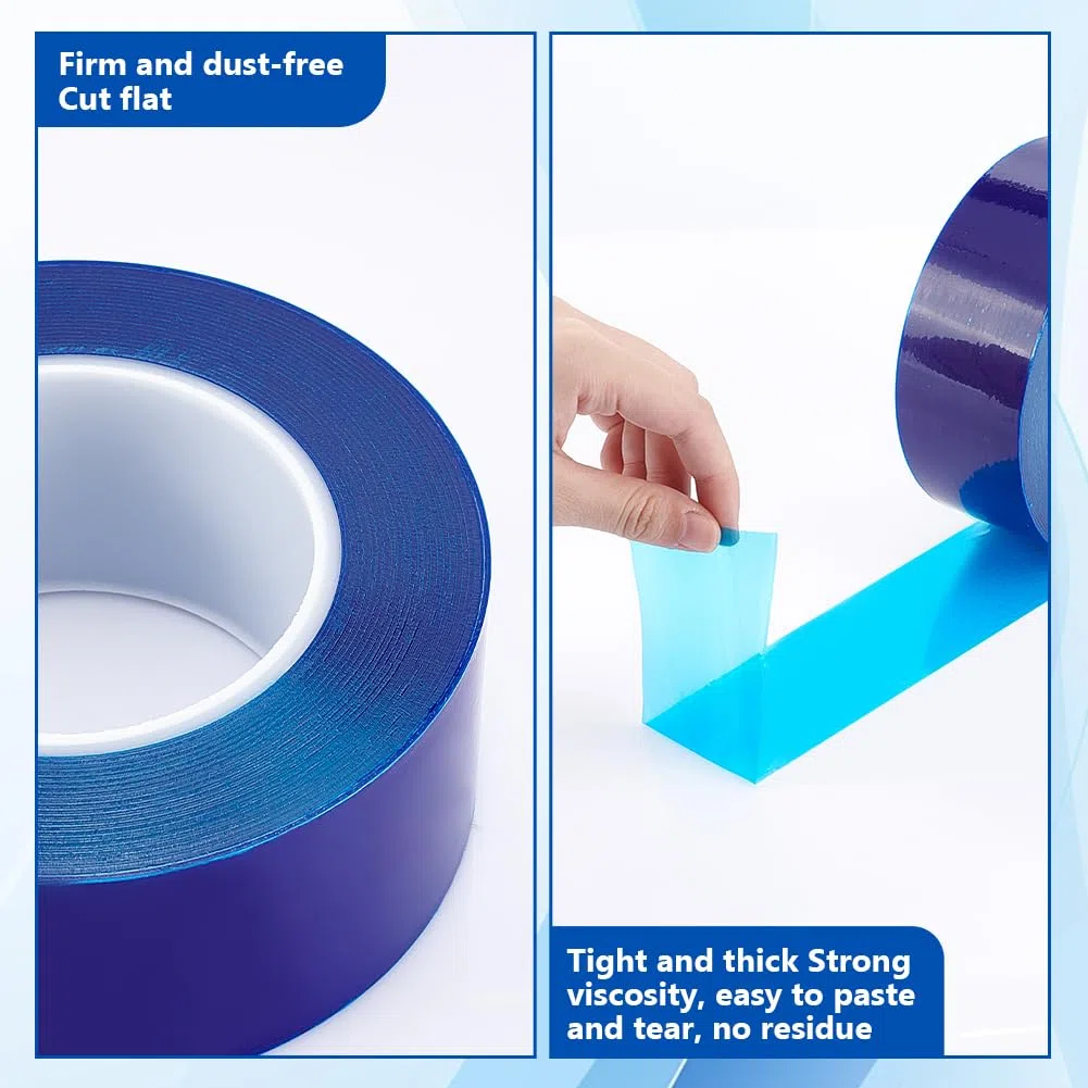 NBEADS Cinta adhesiva protectora para superficies de 400 m, rollo de película protectora transparente antiarañazos extraíble de 5 cm de ancho para ventanas de cristal, metal y plástico, cielo azul