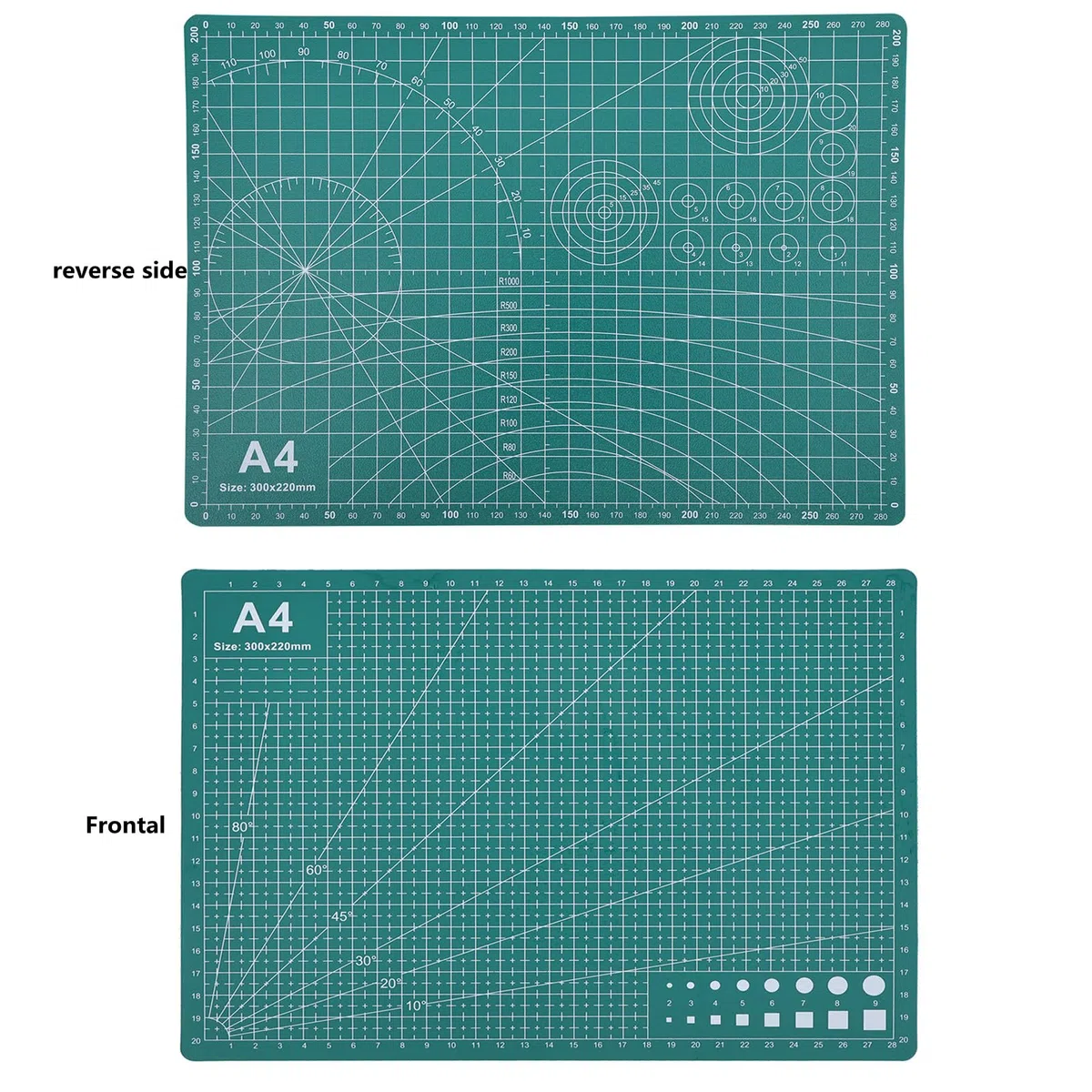 2 alfombrillas de corte autocurativas 30 x 22 A4, tabla de cortar de 5 capas para manualidades, costura, álbumes de recortes, acolchar y cortar con precisión