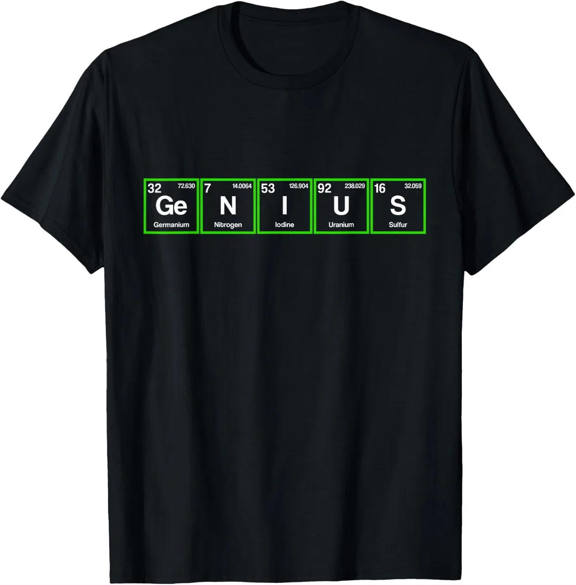 Tabla Periódica de la Ciencia Genius Regalo para el Profesor Camiseta