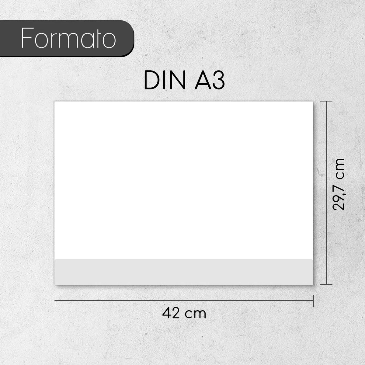 younikat Alfombrilla escritorio A3 blanca 40 hojas con protector - dv956