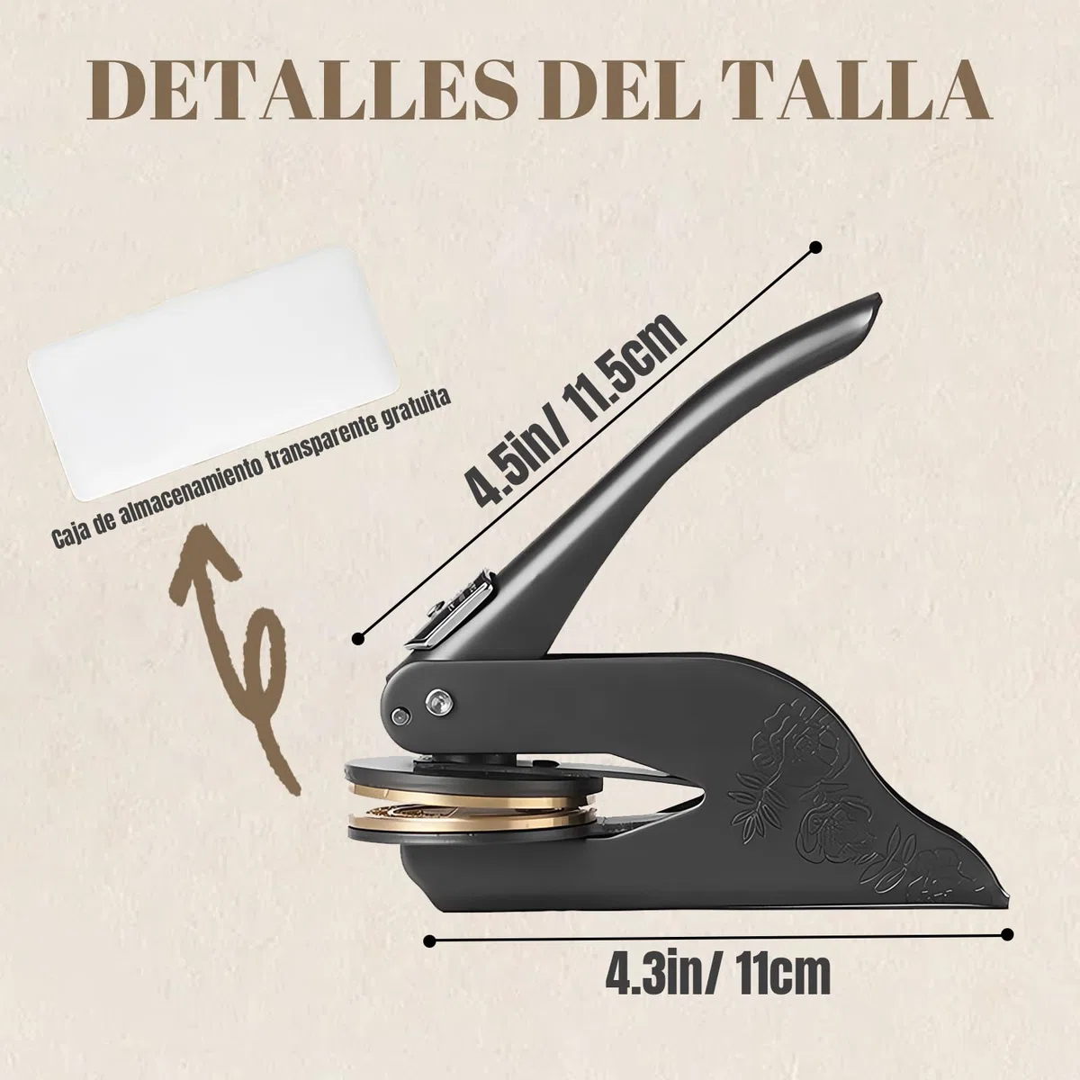 Sello Para Libros En Relieve Personalizado,Embosador de Libros Ex Libris,Sello De Libros En Relieve Personalizado,Libro Embosser con Nombre y Logo, Embosser Para Bodas Sobres Y Libro
