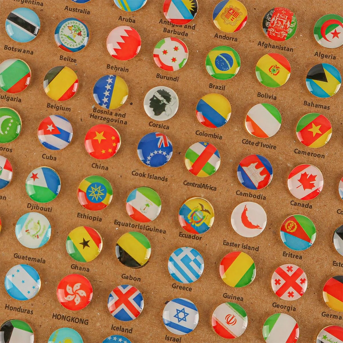 291 alfileres de Mapa del Mundo con Forma de Bandera, Tachuelas de epoxi, Ideales para Decorar la Oficina, alfileres inversos y Notas.