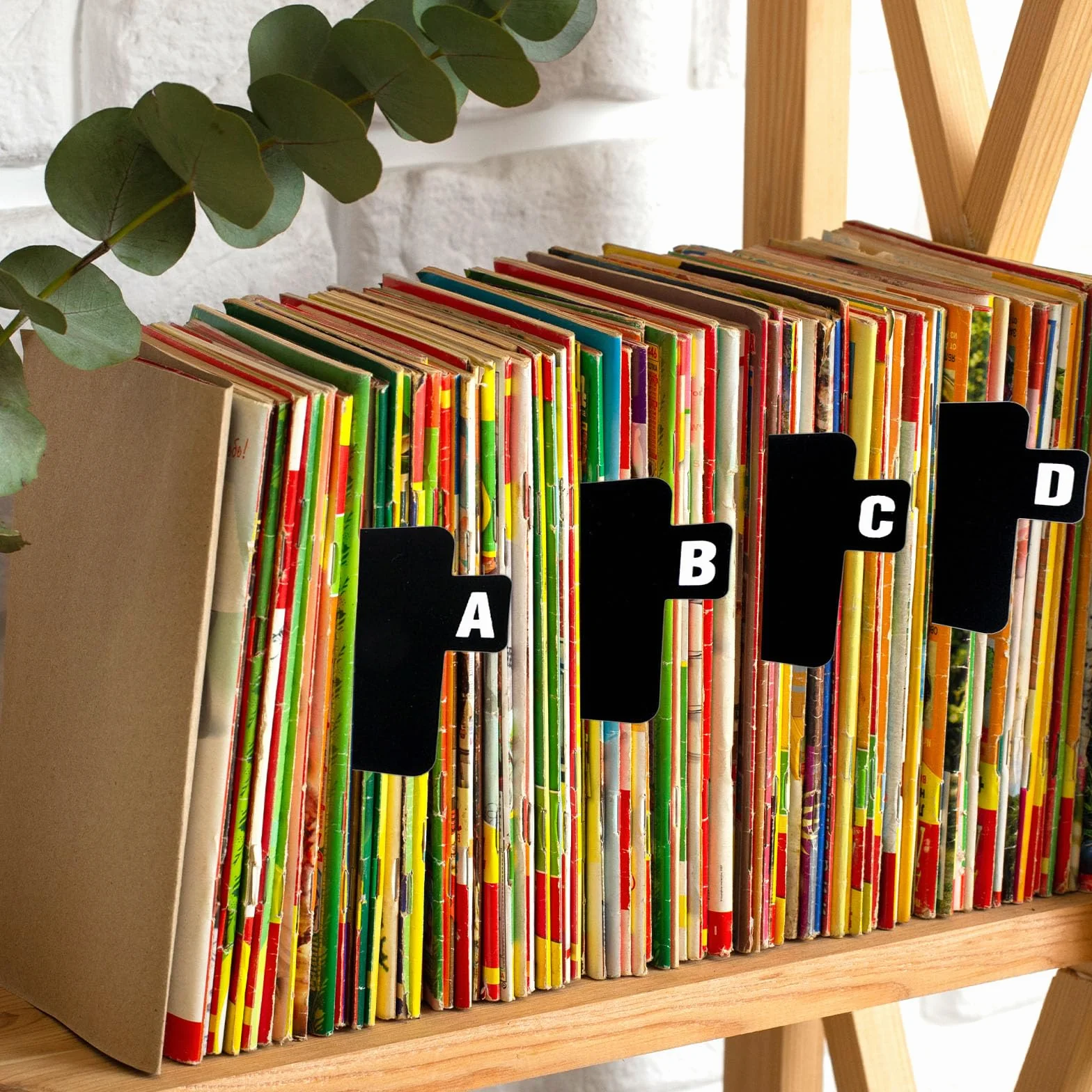 26pzs Separadores Discos Vinilo con Pestañas Alfabéticas, Organizador Discos Alfabeto A-Z Separadores Álbum Negros Reutilizables para Estante DVD CD LP Gabinete y Almacenamiento Colección