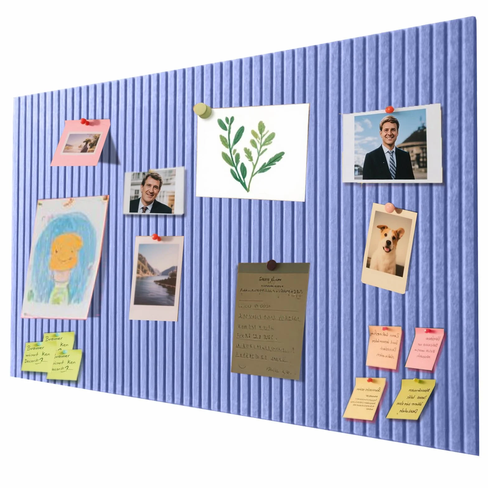 40x60 cm Pizarra Grande Autoadhesiva – Pizarra Decorativa de Felpa, Pizarra de Corcho, Tabla Fotográfica Plegable, Tablero de Memo Vision para Oficina, Hogar y Dormitorio Infantil