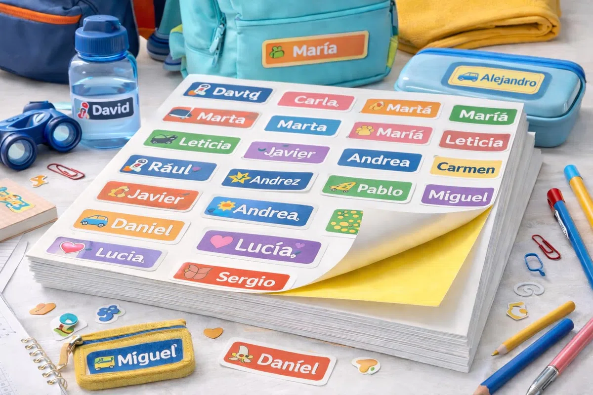 50 x Hojas Adhesivas DIN A3 Blancas para Impresora Láser Color o Blanco y Negro, Imprimir Fotos o Stickers