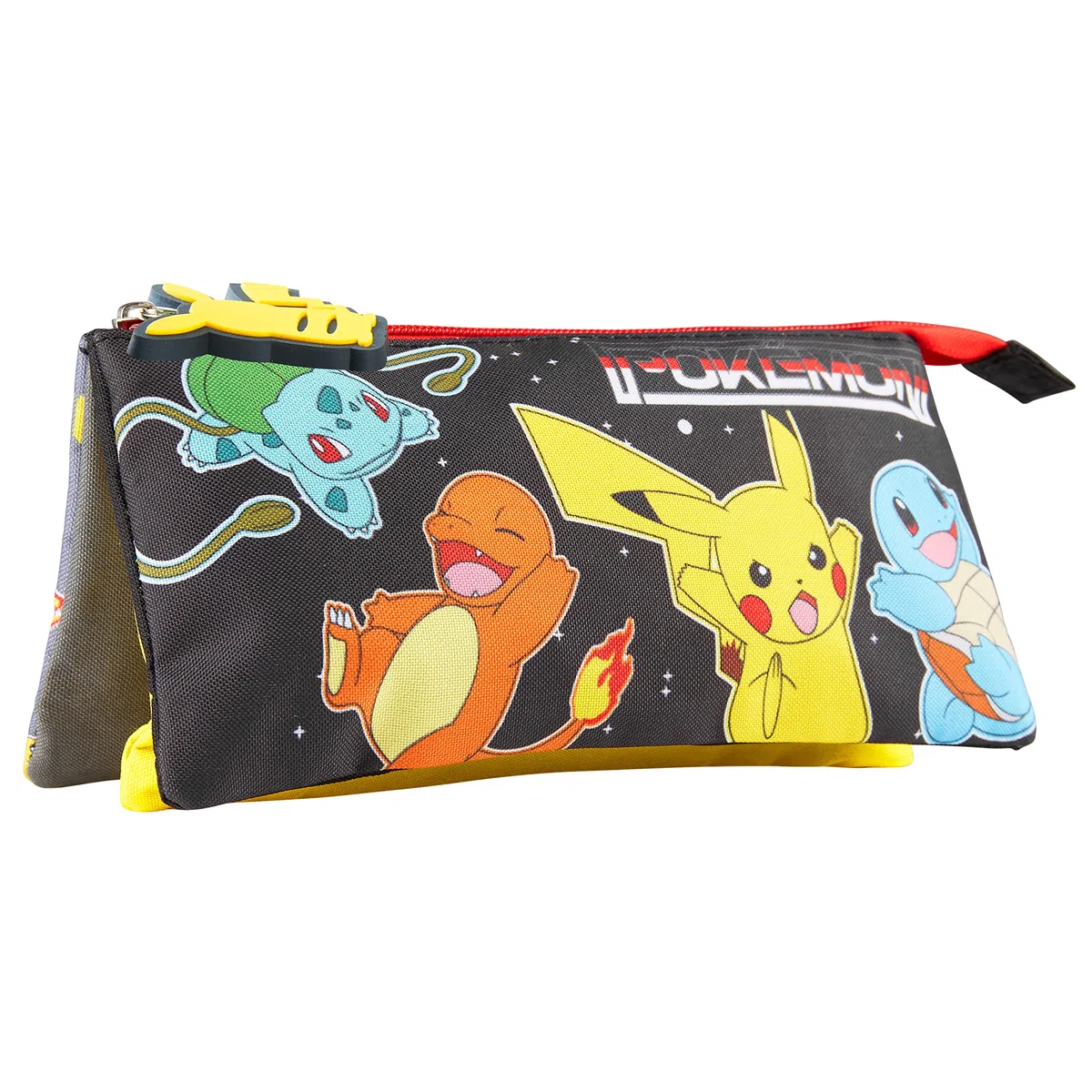Pokémon Estuche Escolar 3 Compartimentos para Niños Pikachu