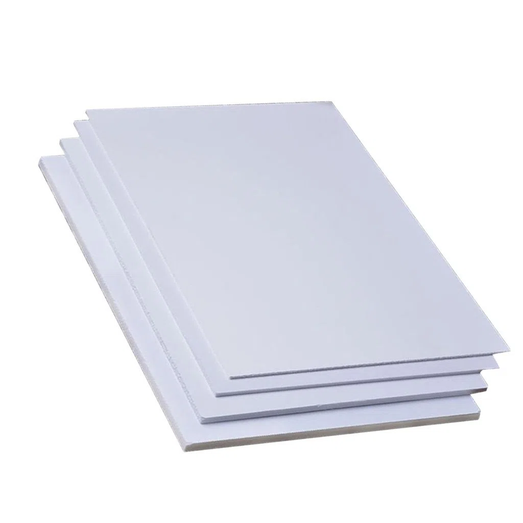 5 Piezas Láminas de PVC para Bricolaje Tablero de Espuma Manualidades Construcción de Modelos 200mm x 300mm x 2mm, Blanco