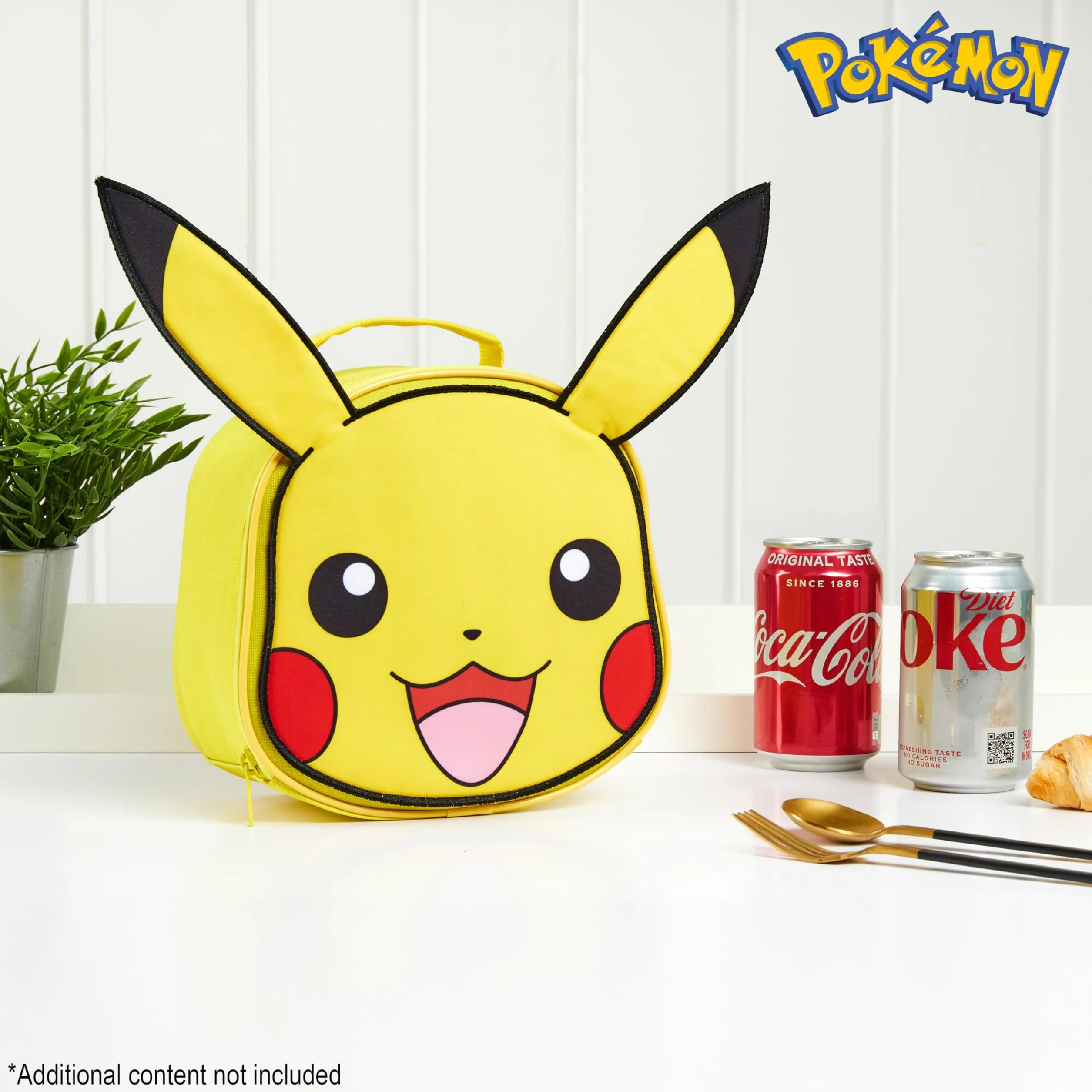 Pokémon Bolsa de Almuerzo Aislante, Pikachu Bolsa Merienda Termica para Escuela (Amarillo)