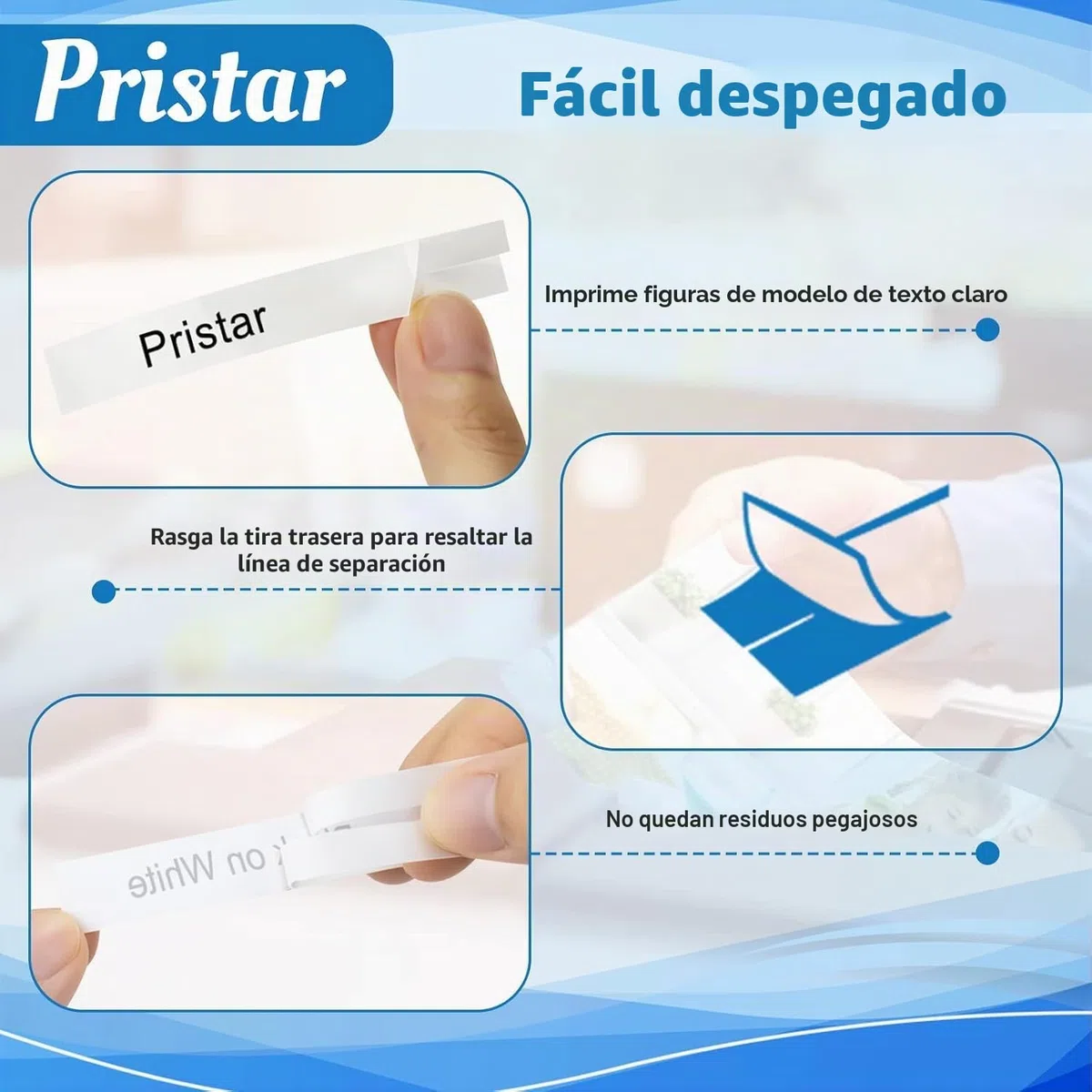 3X Pristar 24mm Compatible para Brother TZe-251 TZe251 TZ-251 TZe 24mm Negro sobre Blanco Laminado Cinta de Etiquetas para Brother PT-P700 P750W D600 D600VP P710BT E500VP 1830VP 2430