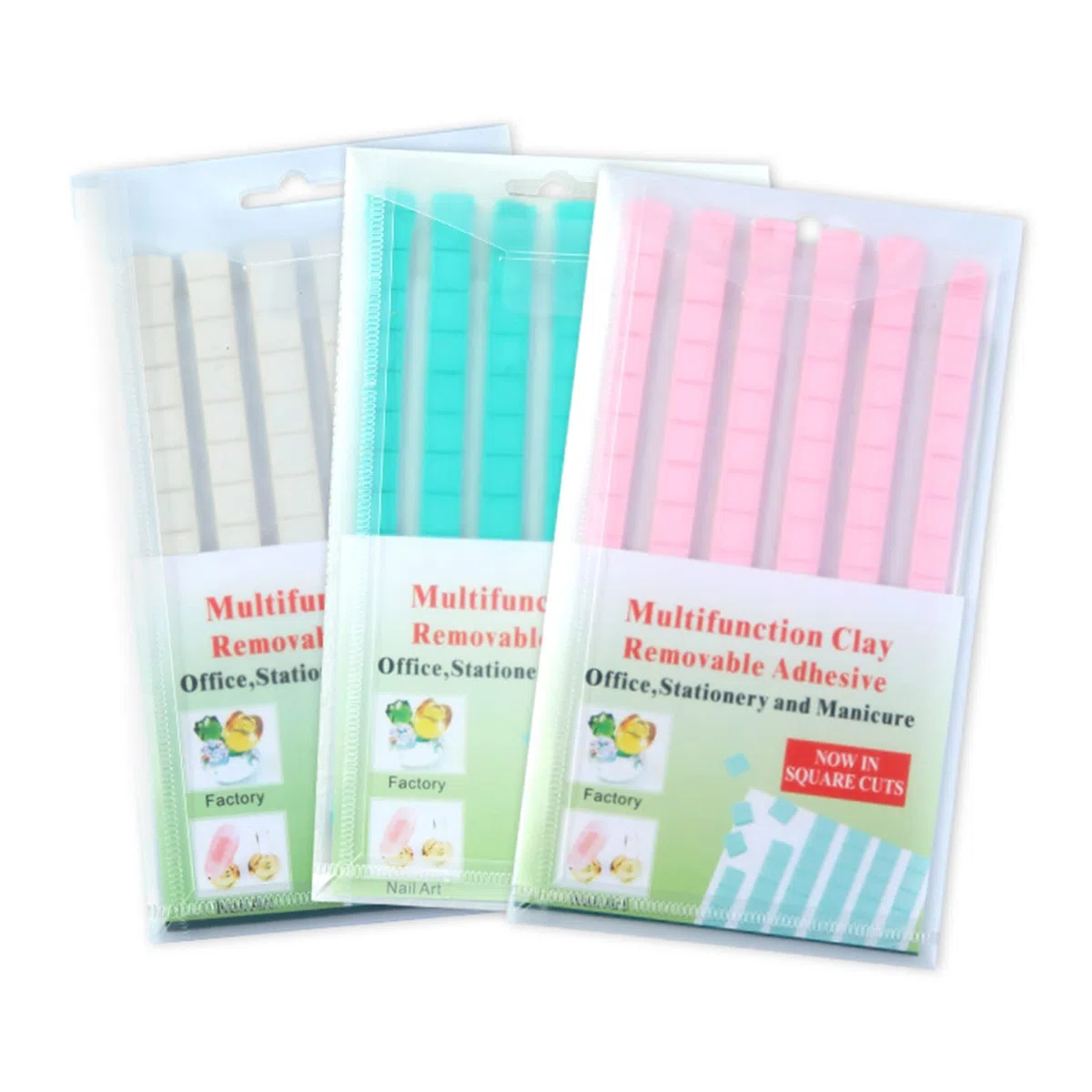 96 masillas adhesivas para puntas de uñas, soporte de práctica, reutilizable, multiusos, masilla pegajosa para colgar fotos, pósteres, masilla de pared para fotos de pared, masilla adhesiva extraíble