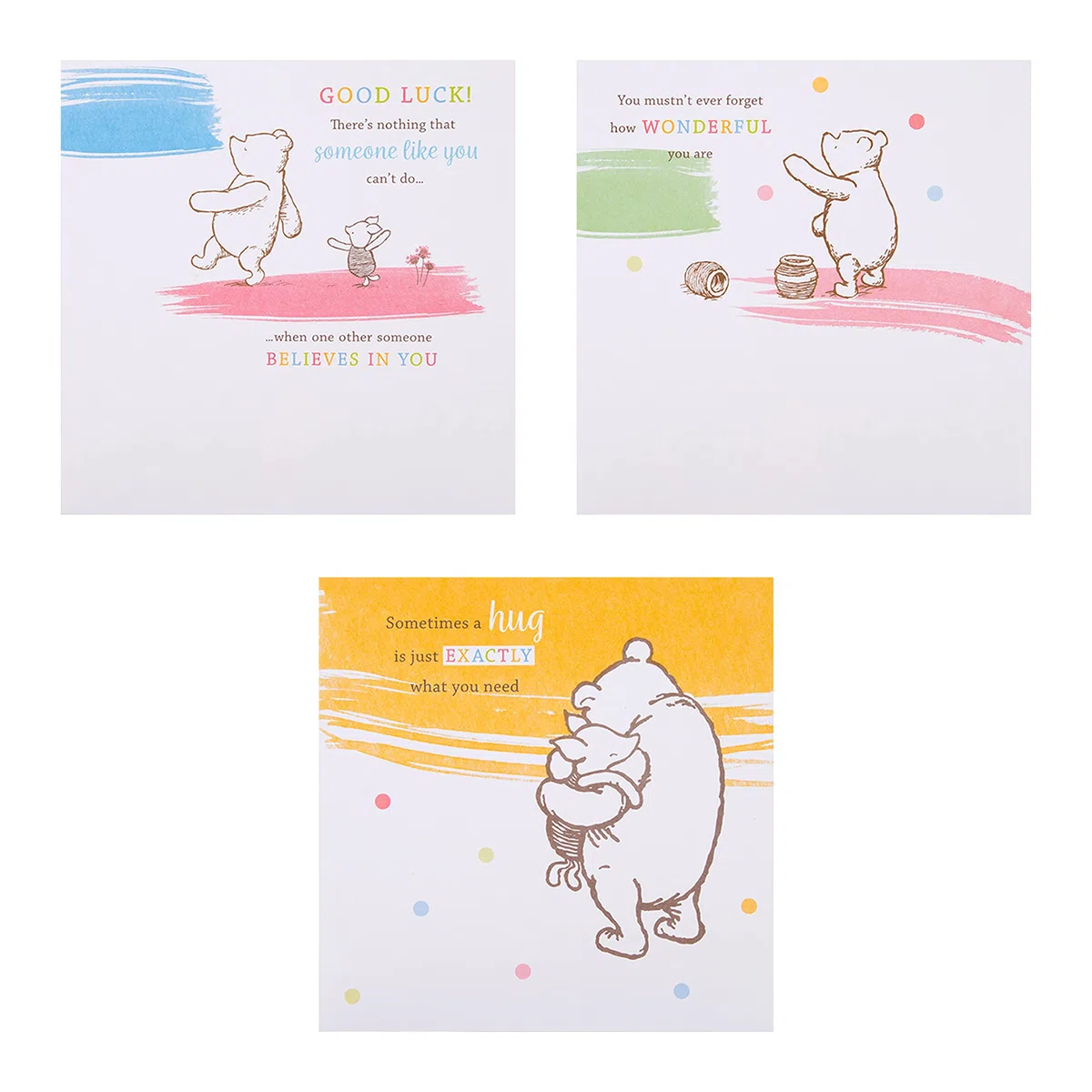 Hallmark Tarjetas surtidas – Multipack de 10 en 5 diseños de Winnie The Pooh de Disney