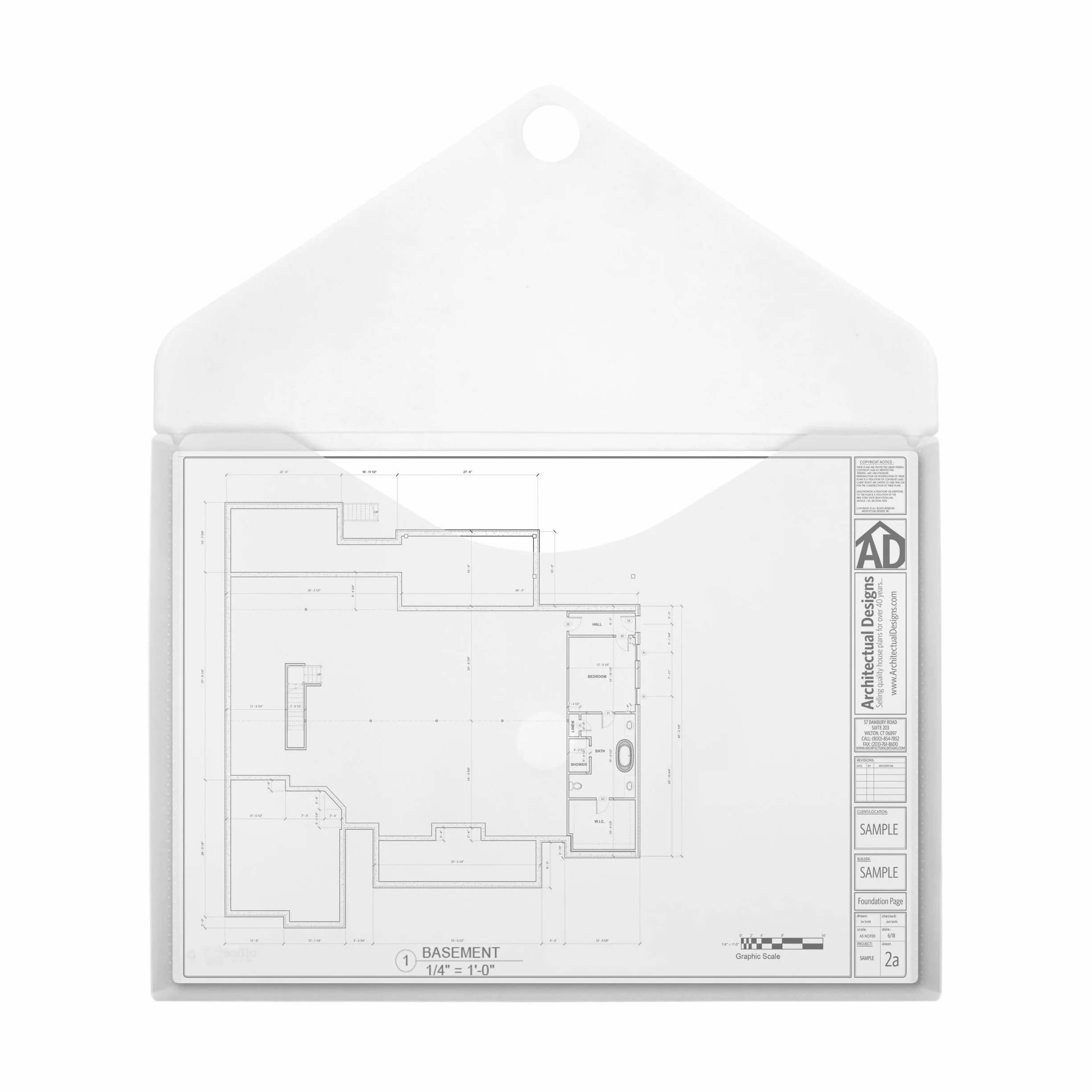 Pack 5 Ud. Carpeta Sobre Cierre de V-lock Tamaño 50 x 70 CM (POSTERS) - REF 91761 - Formato Extra Grande en Color Cristal by Office Box.