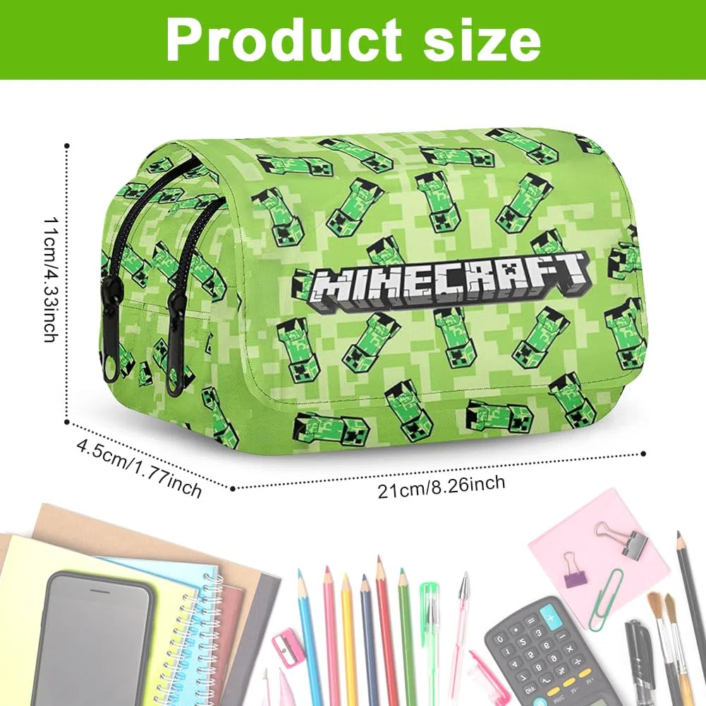 Estuche para lápices, Estuche Escolar Grande Capacidad Caso de lápiz para Niños y Niñas, Estuche para Lápices Portable Estuche Organizador para Niña Niños -C