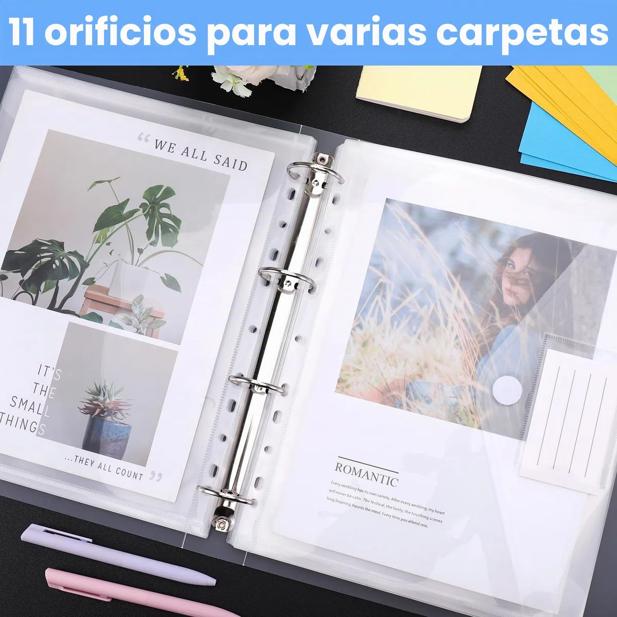 JIANTA Paquete de 24 carteras A4 transparentes, carpetas para documentos, carteras de plástico con cierre de velcro y bolsillo para etiquetas