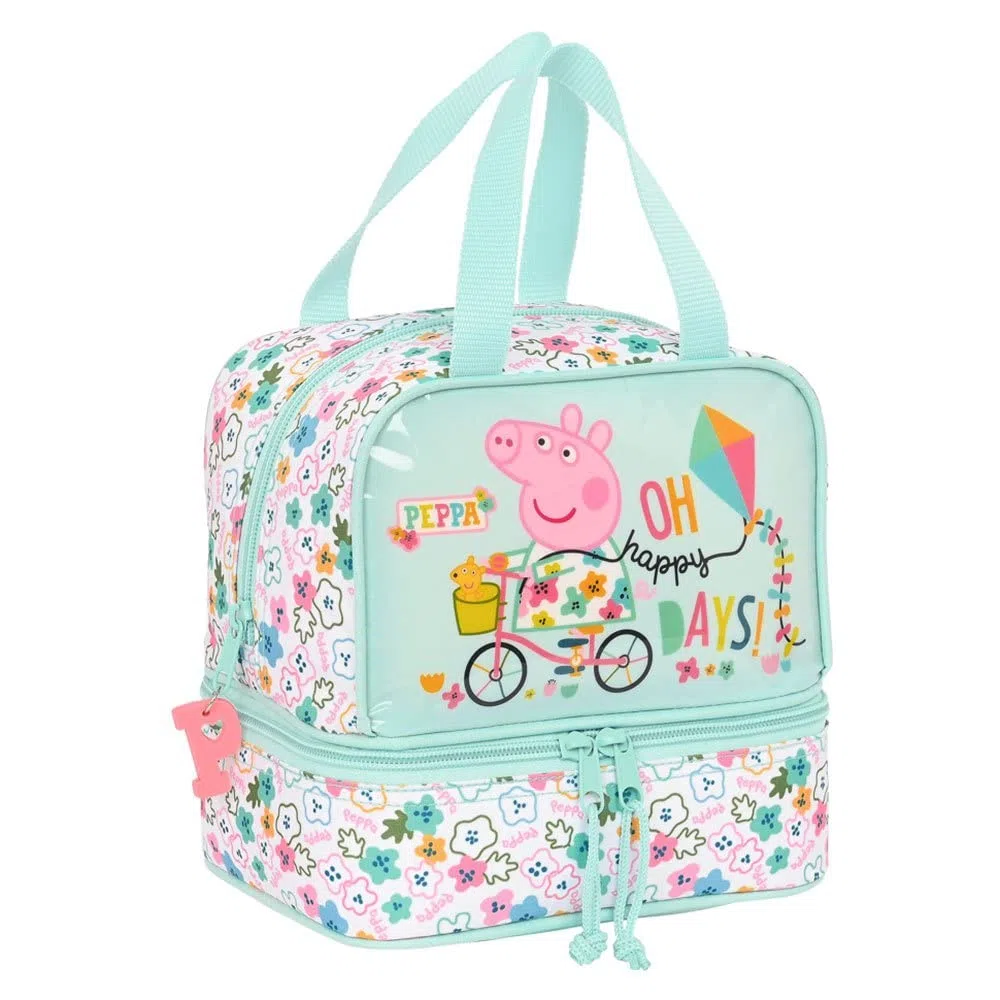 Safta-Portameriendas Termo Peppa Pig Cosy Corner 20X20X15Cm, Multicolor (812290040)