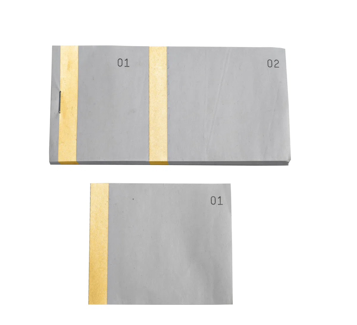 Entradas de bloque Elve ELV 100 hojas de 60 x 135 mm Naranja Lote 10