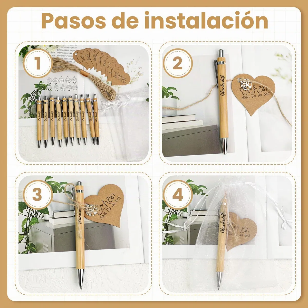 24 sets de bolígrafos de madera de la suerte, bolígrafos regalos de madera, bolígrafos motivadores de agradecimiento, regalo de despedida colegas, regalo de agradecimiento, regalo para colegas