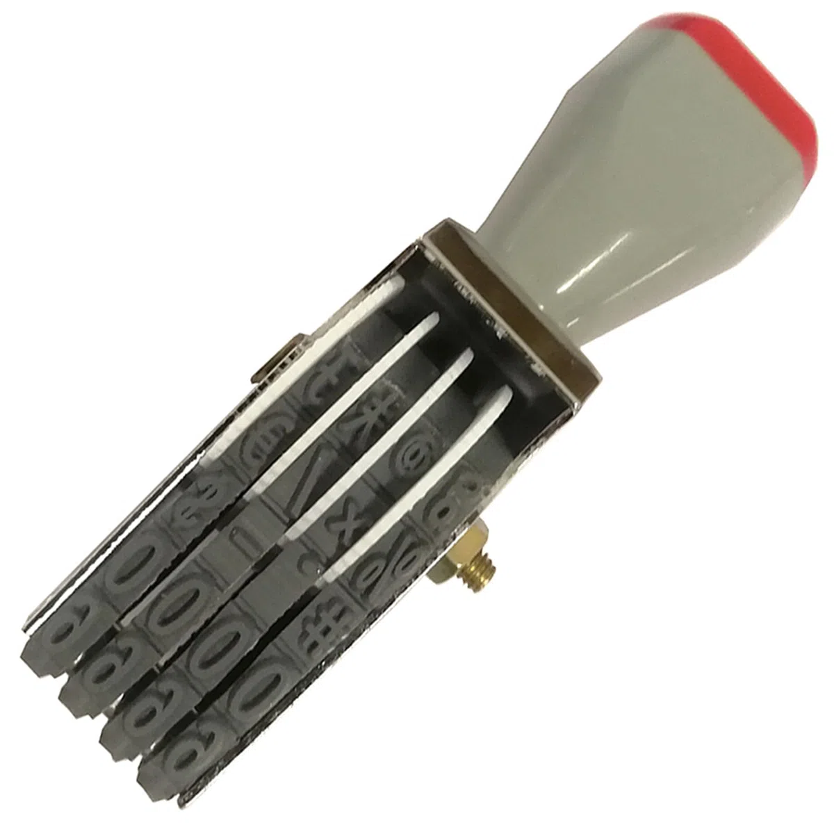 WANLIAN Sellos de oficina 4 dígitos Sello de numeración Ajustable,Sello Números de goma 7 mm,Tamaño de impresión 7 x 18 mm-negro