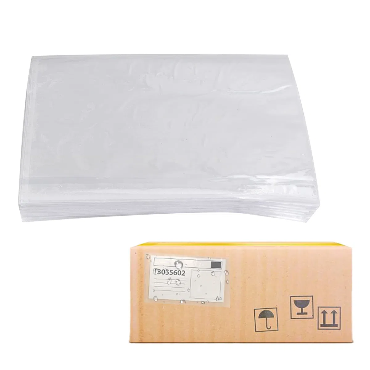 Bolsa Adhesiva Portadocumentos Sobres Contiene Albaran Documentacion Transparente Autoadhesivas para Embalaje de Correo Envíos Seguros Facturas Albarán de Entrega Tarjetas de Garantía 24x18cm DIN C5