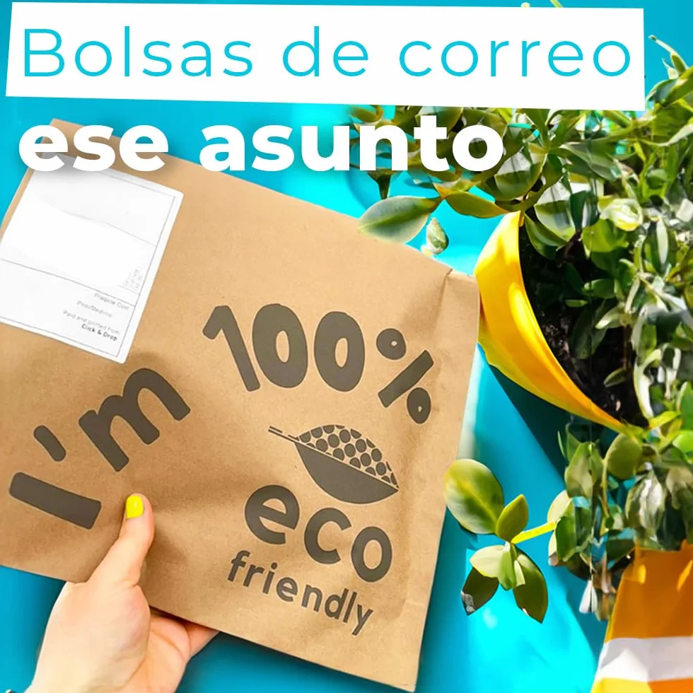 Sobres de Envío de Papel Biodegradables y Compostables 36x43.5 cm con Fuelle Inferior Paquete 25