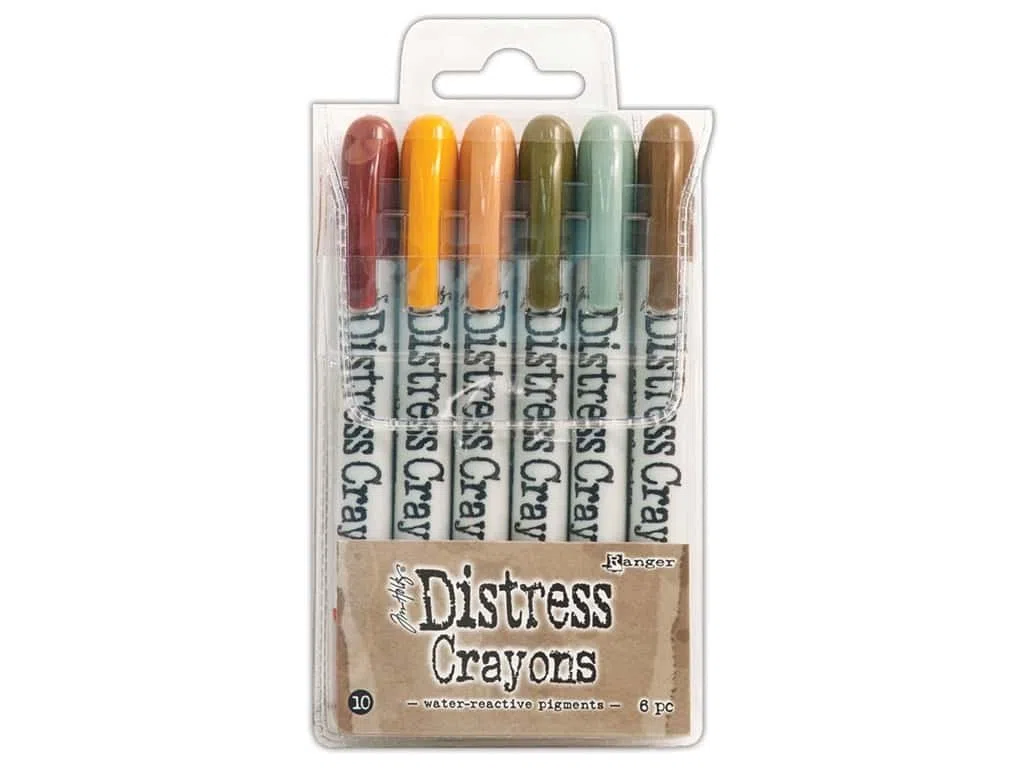 Ranger Tim Holtz Distress Crayon Set, Multi-Colour, 13.97 x 7.62 x 1.27 cm, RGRTDBK.51800