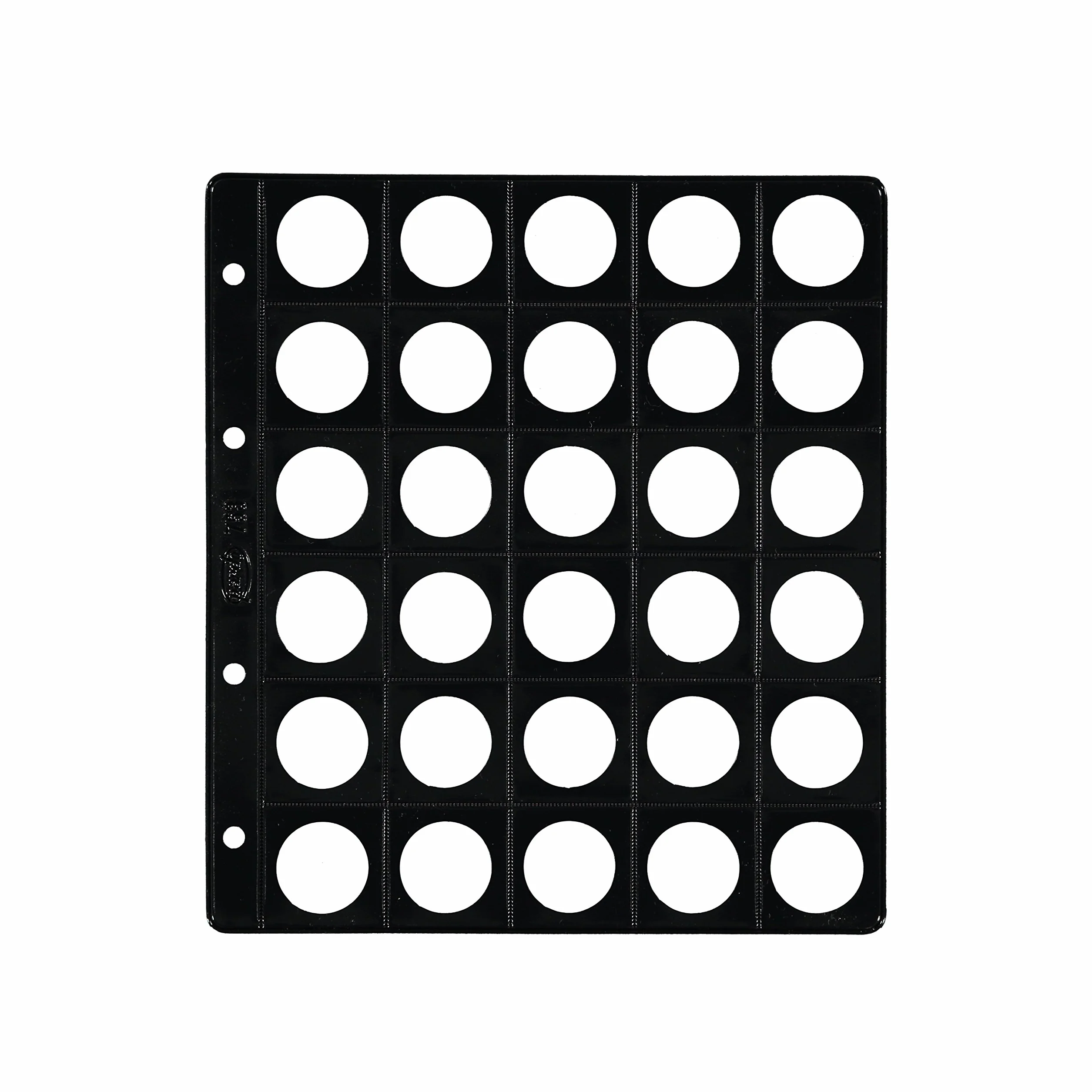 PARDO 75300 Pack de 25 Fundas Monedas Plástico con Base, 30 Alojamientos