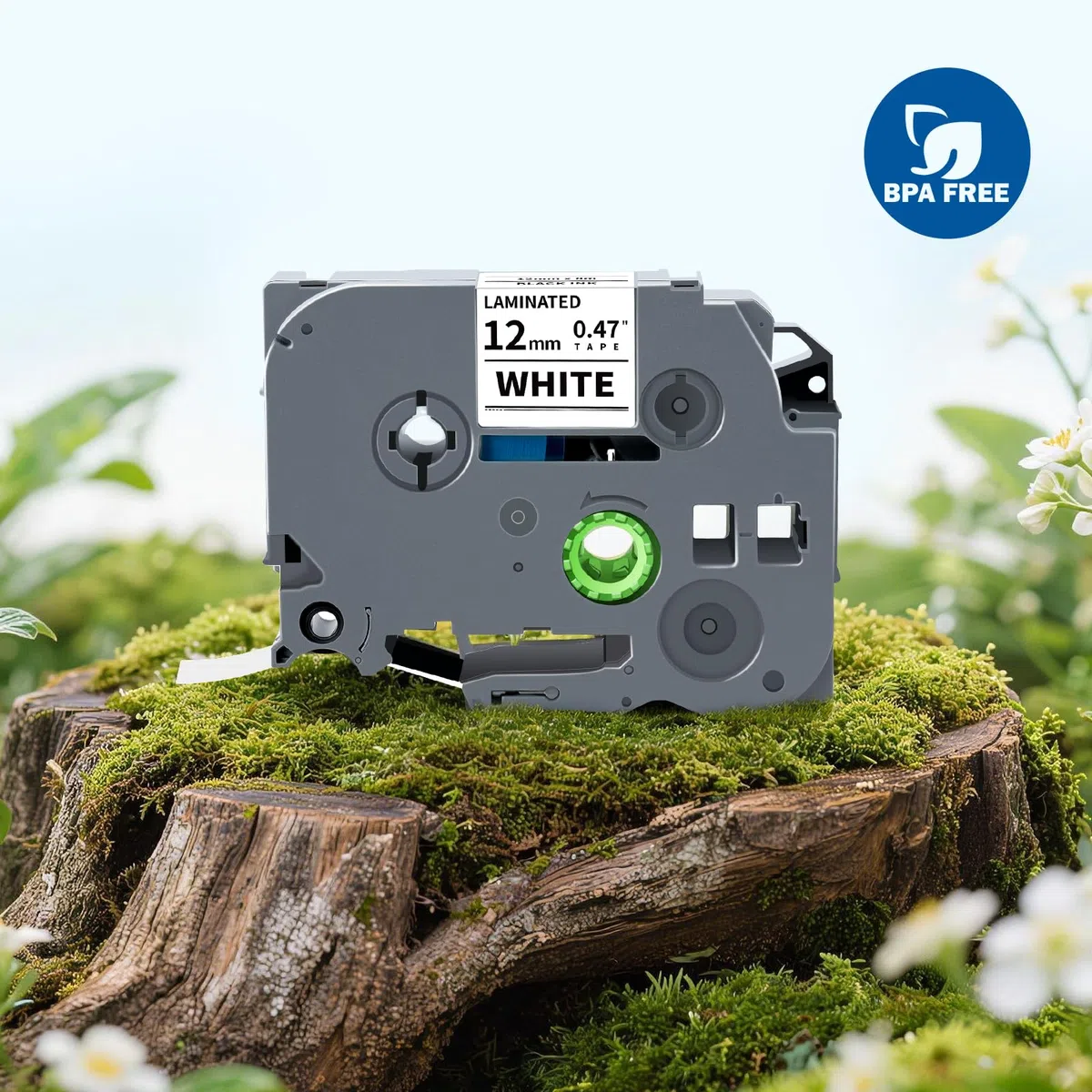 TZe 231 Cinta Compatible para Brother P-touch Tapes Etiqueta Reemplazo 12mm 0.47 Negro sobre Blanco Laminada para TZe231 Tz 231 Aze 231 para P-Touch PT-H100lb PT-H105 PT-D210 PT-E110 PT-1010 PT-100 4X