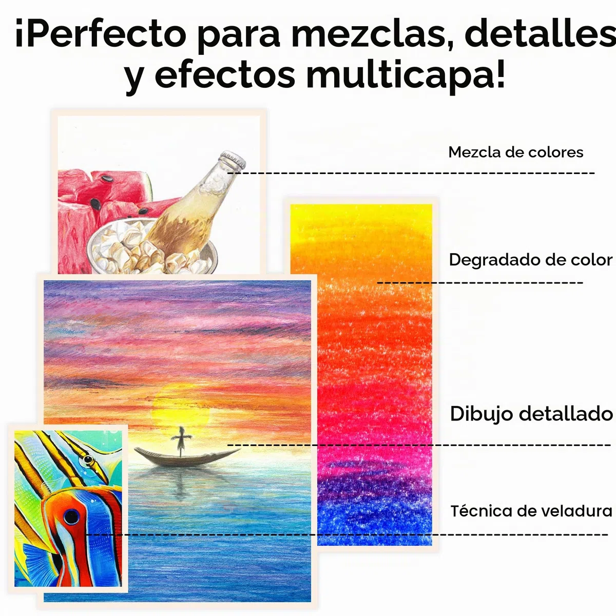 Marco Serie 3120 36 Colores Lápices de Colores de Alta Calidad Solubles en Agua con Pincel, en Caja de Hierro - Ideal para Estudiantes de Arte y Profesionales