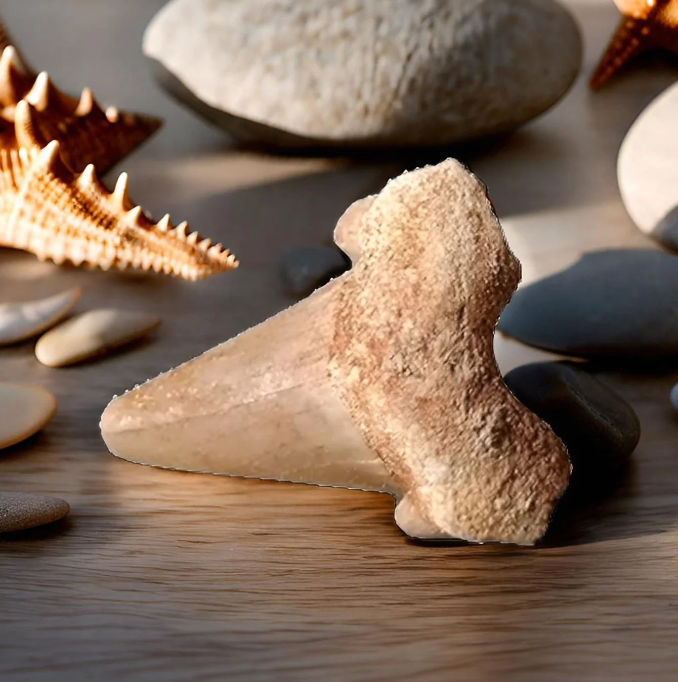 Idea de regalo – Fósiles prehistóricos fosilizados: dientes de tiburón naturales sin tratar XL Dientes de tiburón Dientes de tiburón (juego de 3 unidades)
