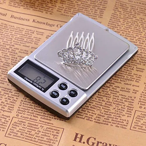 Báscula de joyería, báscula de bolsillo para monedas, 200 g/0,01 g, con pantalla LCD retroiluminada, báscula digital de bolsillo negra para joyas, monedas, hierbas