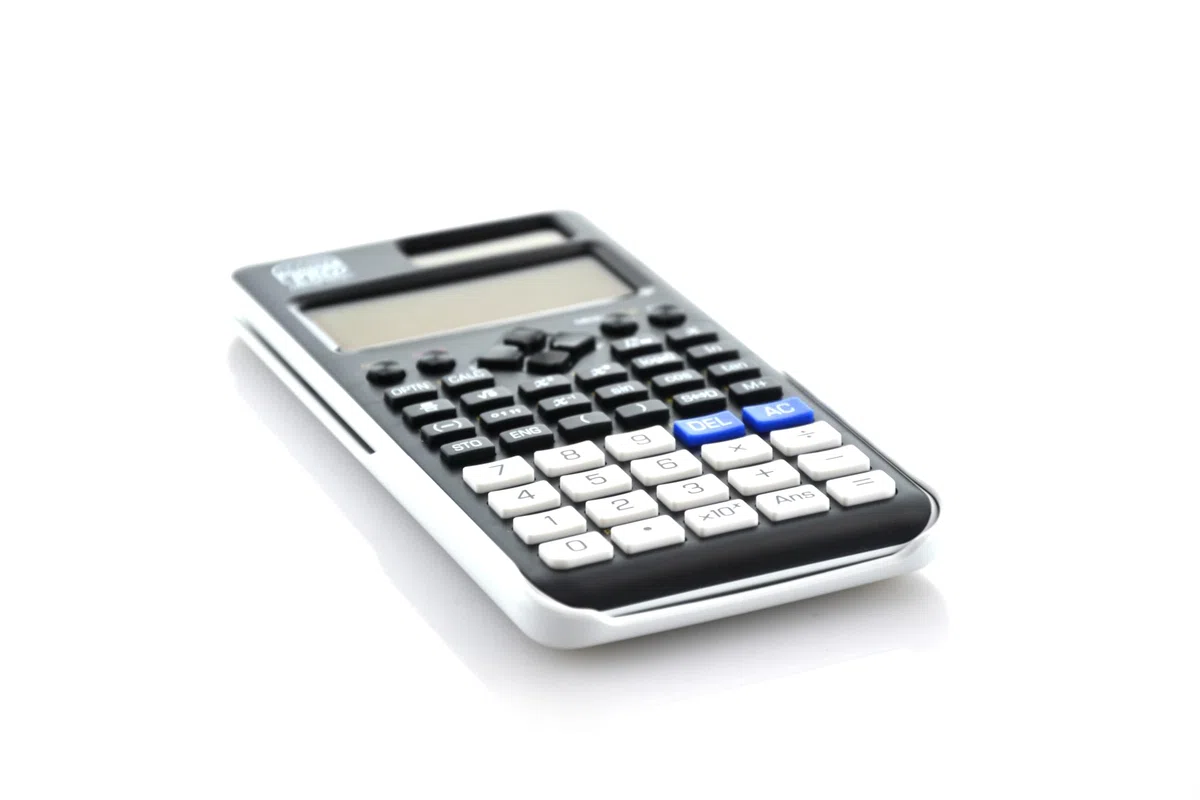 Calculadora científica de 552 Funciones, Doble alimentación por batería Solar y de botón, 4 líneas, Pantalla de 10 + 2 dígitos, con Cubierta Protectora Impresa con Einstein