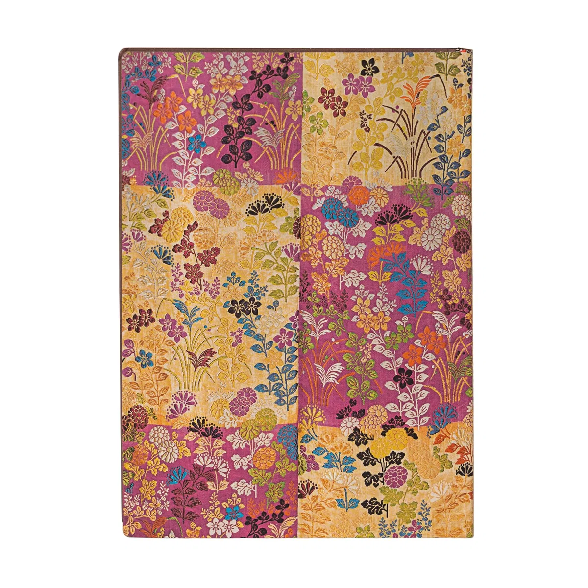 Kara-ori Pink (Japanese Kimono) Midi Lined Softcover Flexi Journal (Elastic Band Closure)