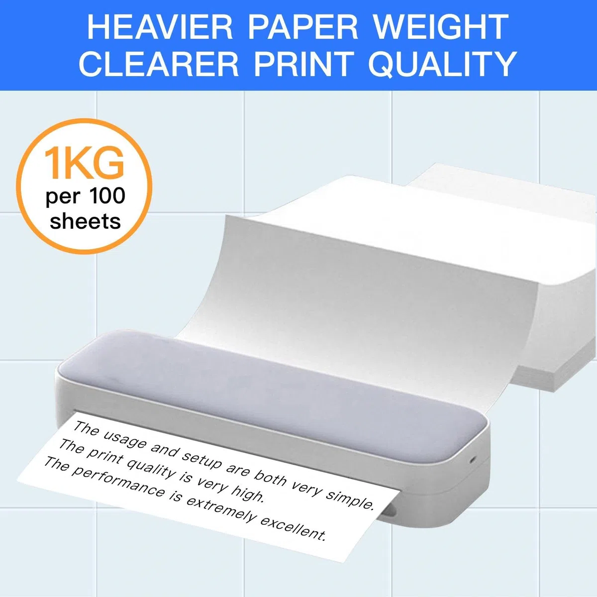 200 Hojas de Papel Térmico A4 Plegable sin BPA Secado Rapido Papel Impresora Térmica Compatible Impresoras Termicas Portatiles para Documentos Fotos y Paginas Web - 210mm x 297mm