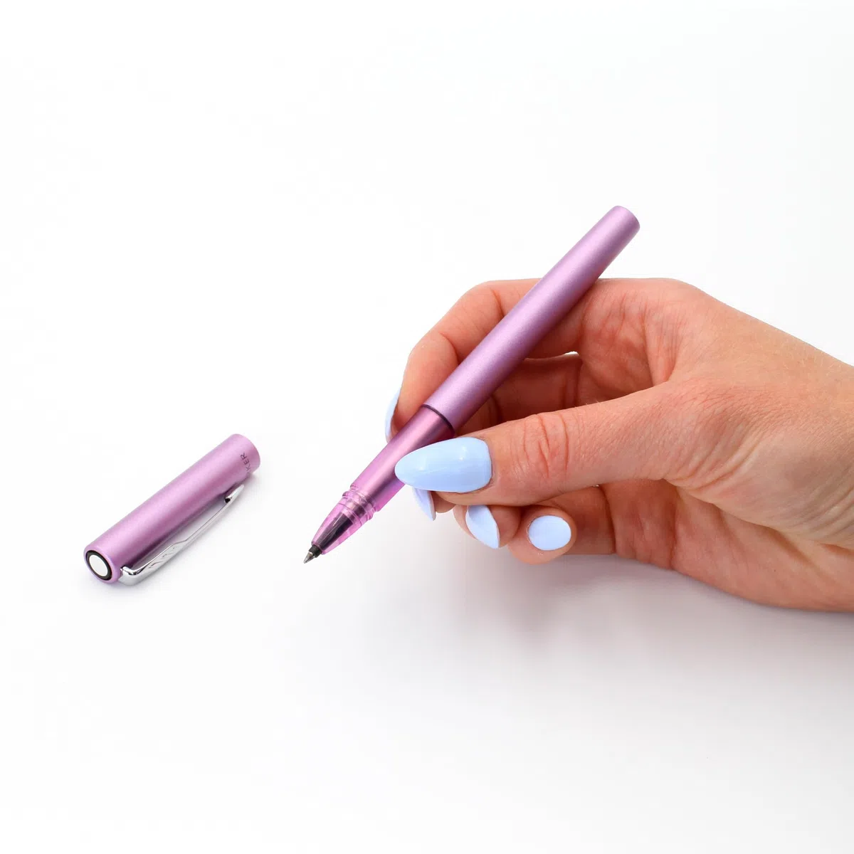 Bolígrafo roller Parker Vector XL personalizado + caja de regalo (Lila) | Pluma grabada a medida con nombre | Regalo único para él o para ella