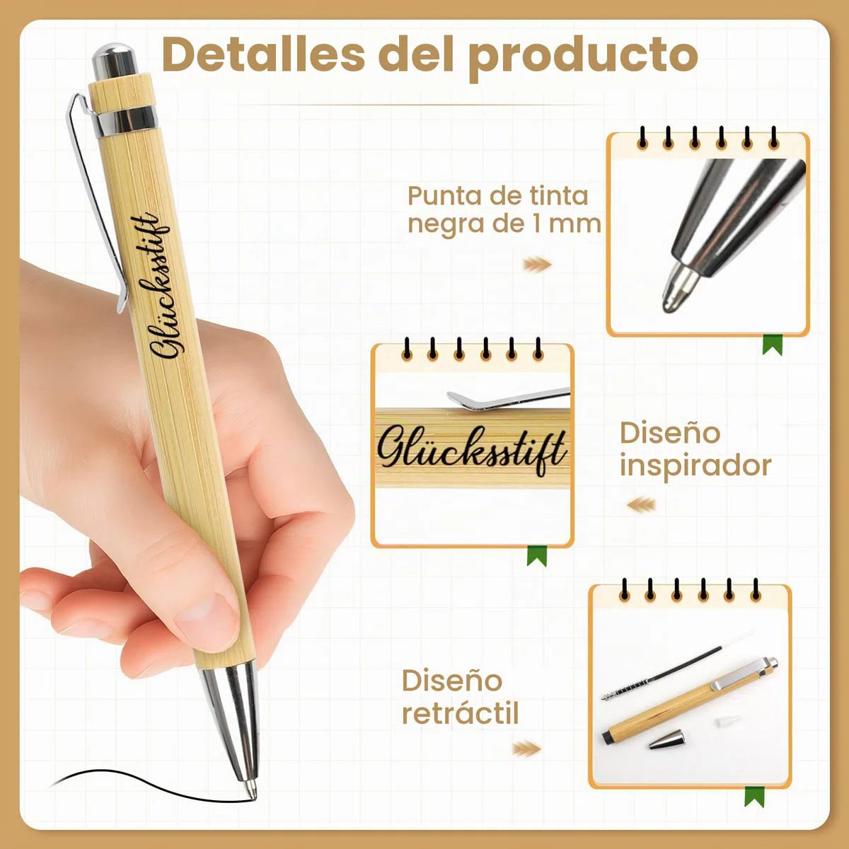 24 sets de bolígrafos de madera de la suerte, bolígrafos regalos de madera, bolígrafos motivadores de agradecimiento, regalo de despedida colegas, regalo de agradecimiento, regalo para colegas
